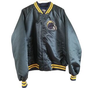 Vintage Chalk Line NFL Football San Diego Chargers Satin Bomber Mens Jacket